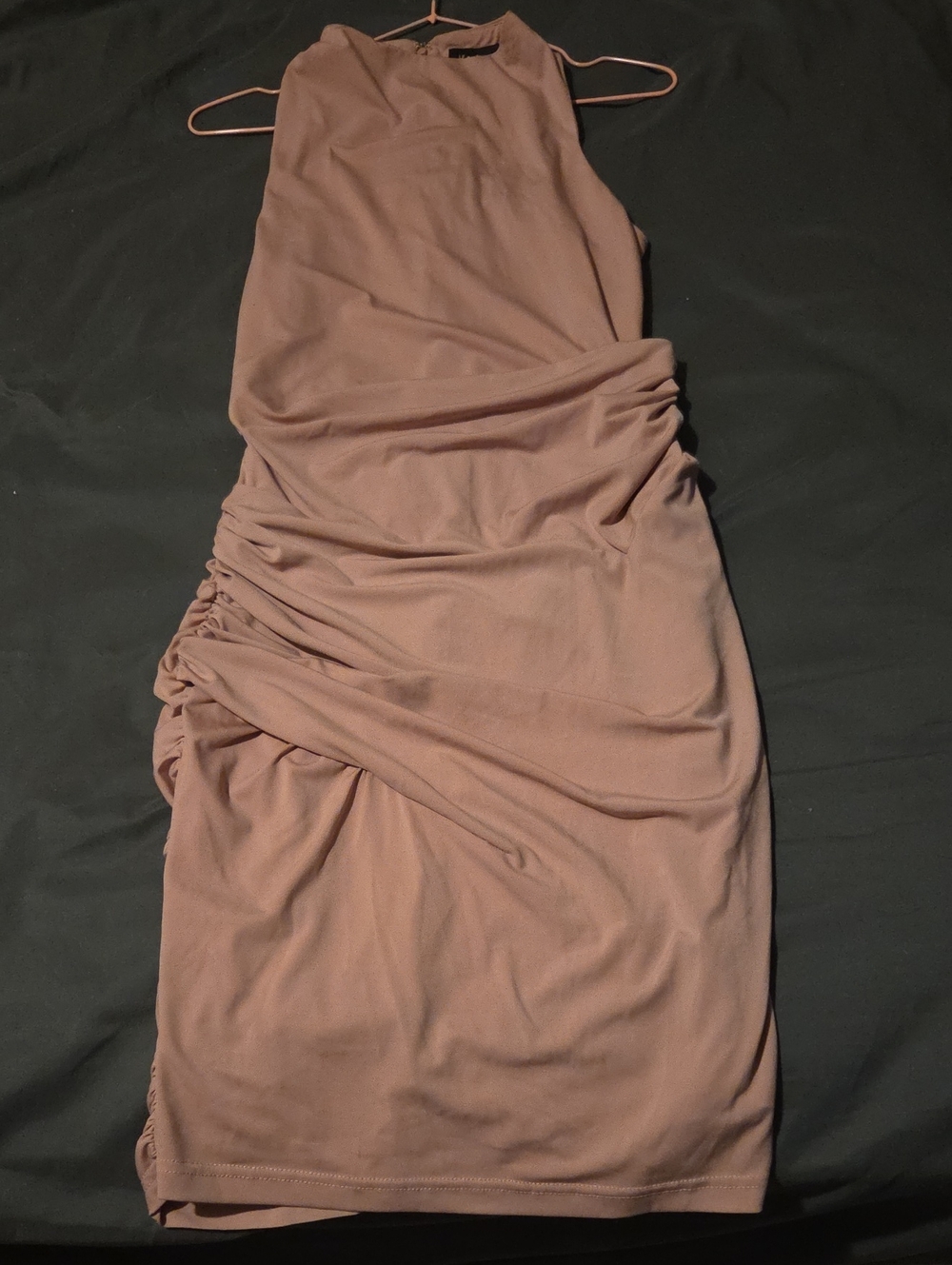 le chateau Mauve Ruched Bodycon Dress